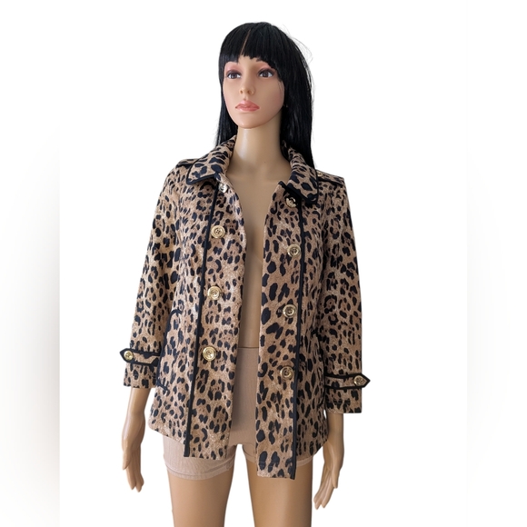 WHBM Leopard Print Women's Jacket Size 6 - Picture 10 of 10